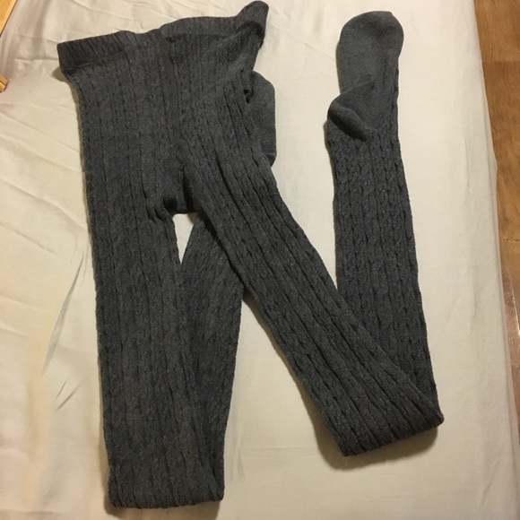 textured knit tights